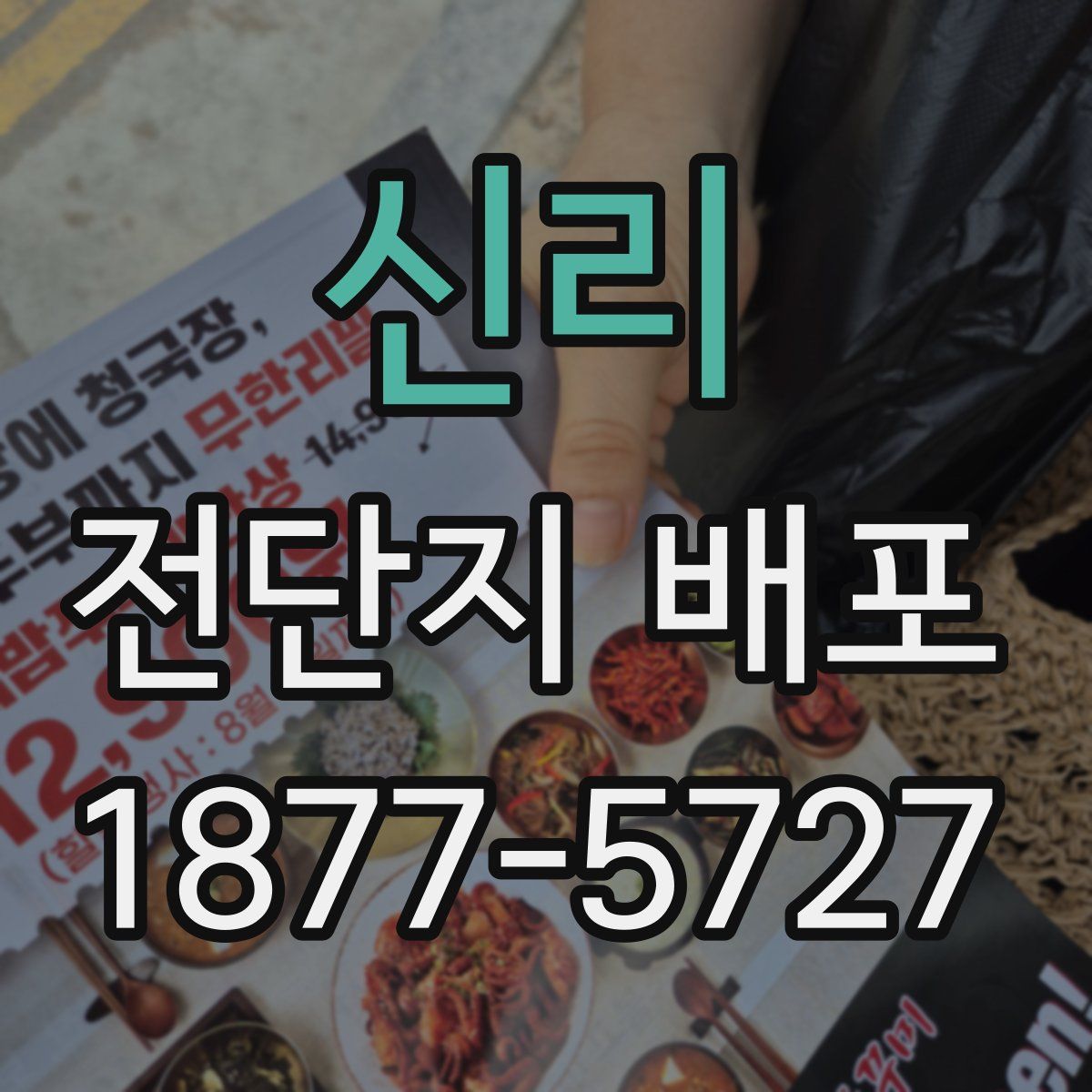 신리 전단지 배포