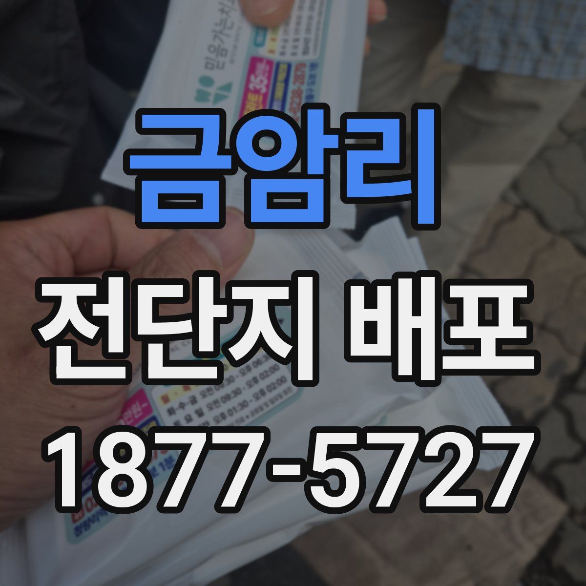 금암리 전단지 배포