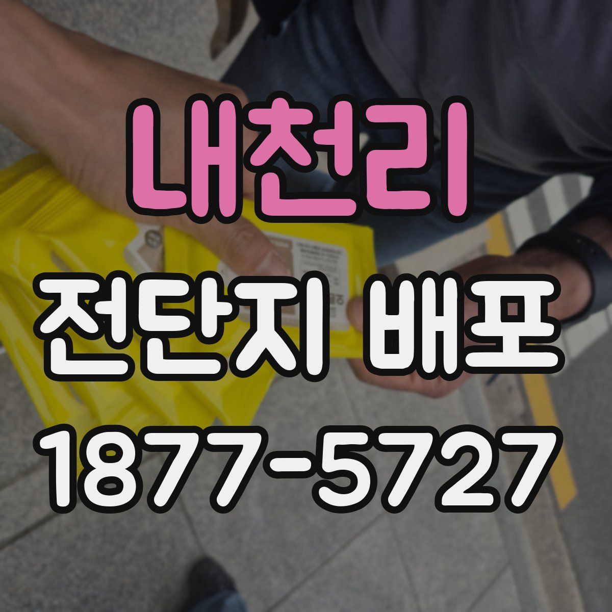 내천리 전단지 배포