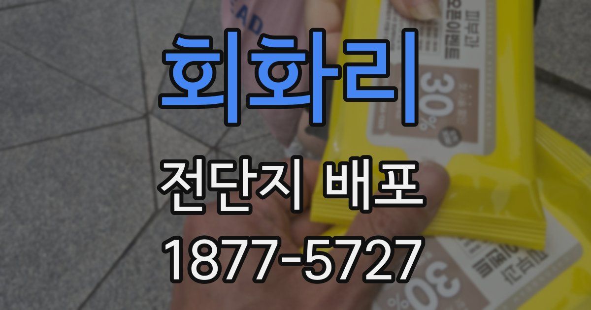 회화리 전단지 배포
