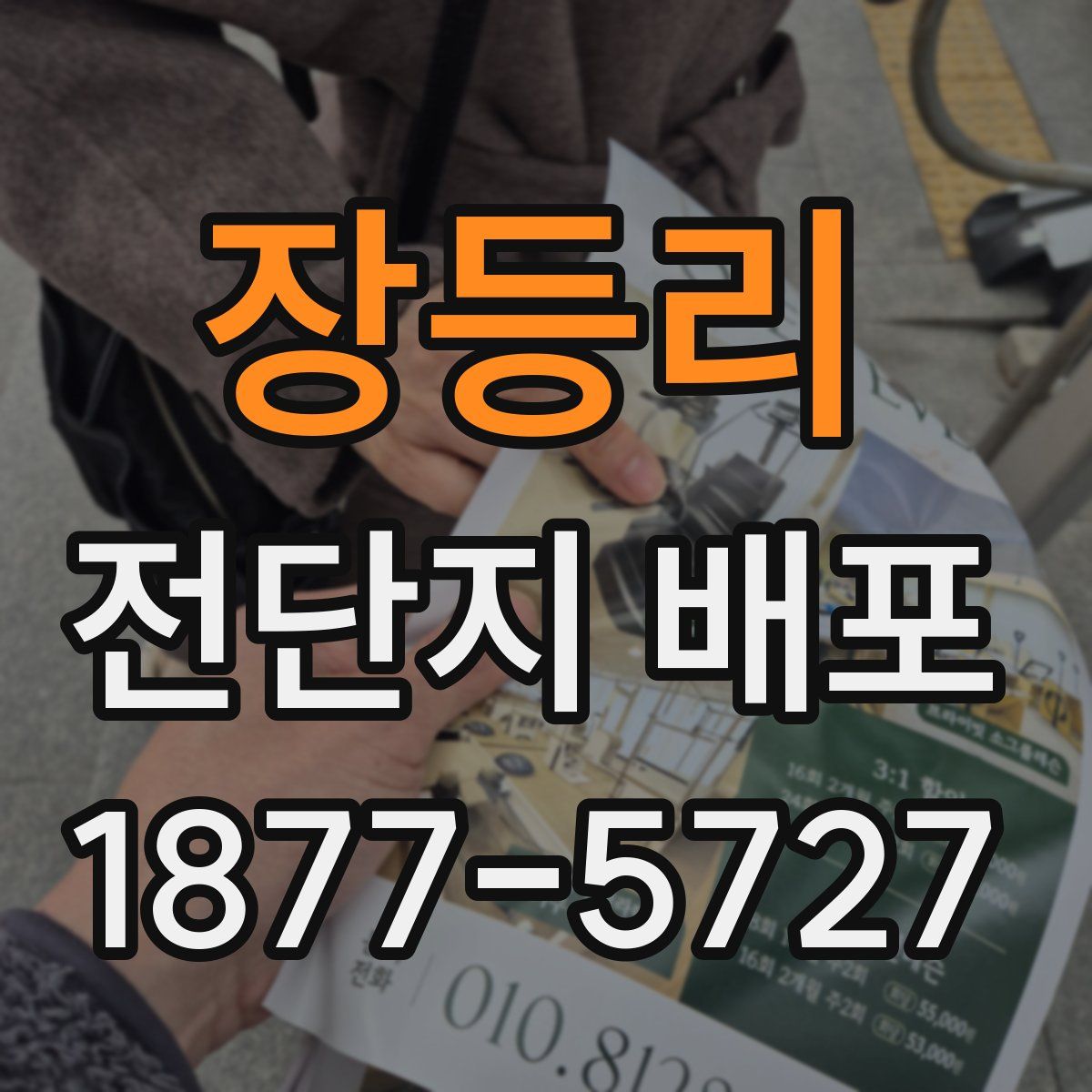 장등리 전단지 배포