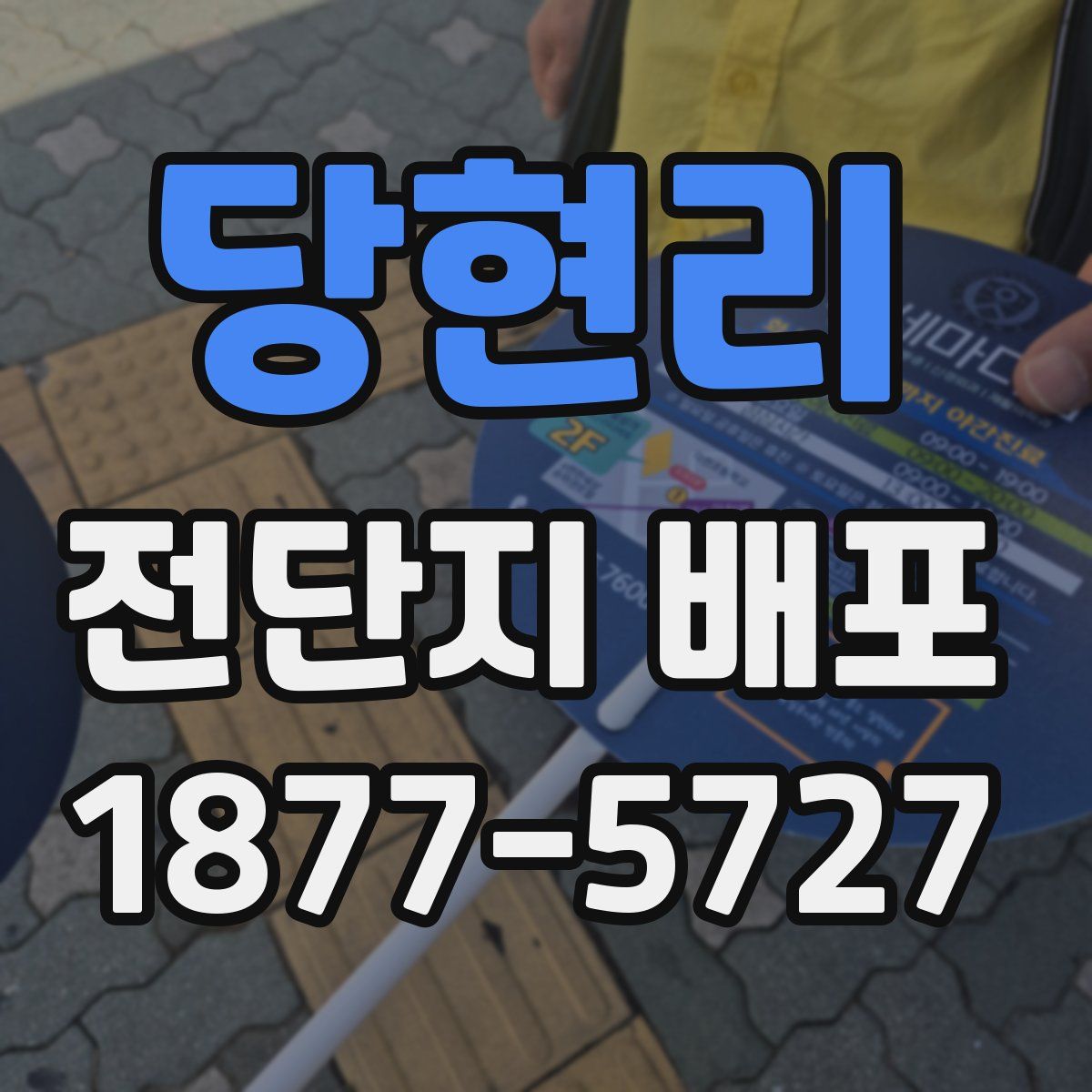 당현리 전단지 배포