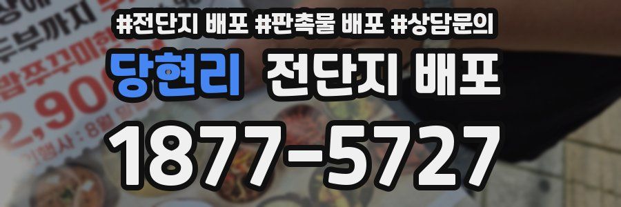 당현리 전단지 배포
