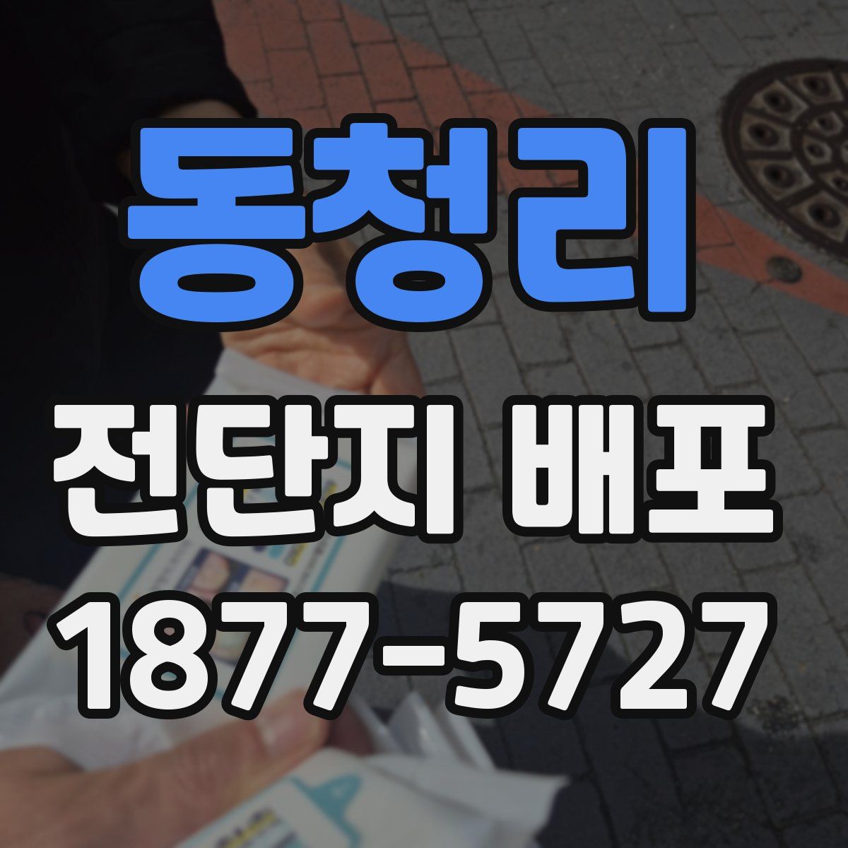 동청리 전단지 배포