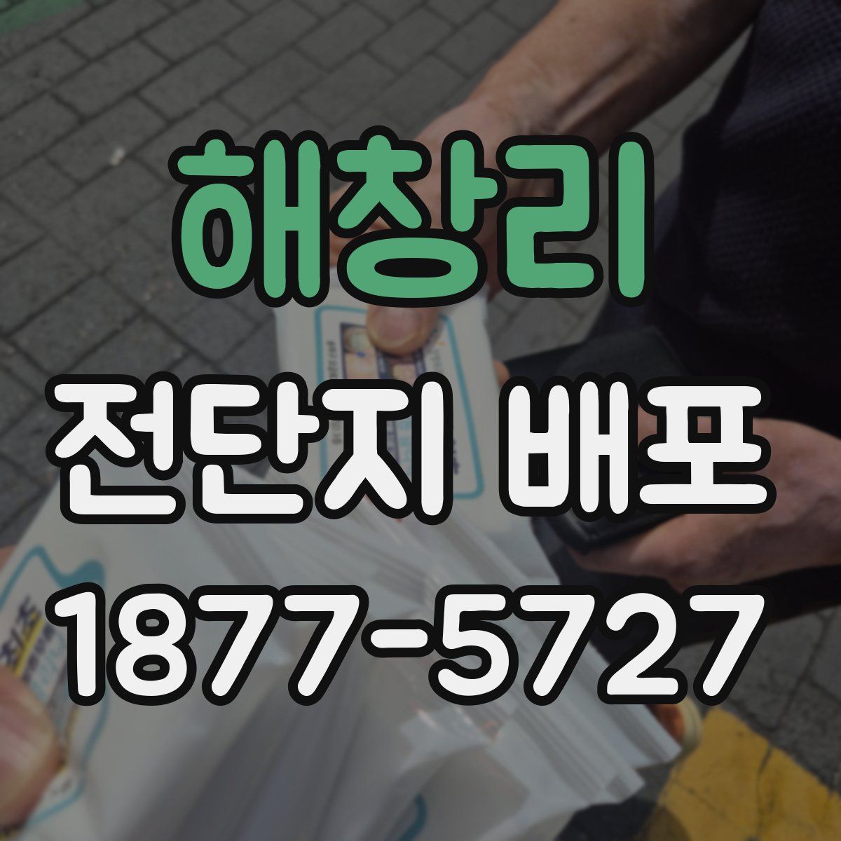 해창리 전단지 배포