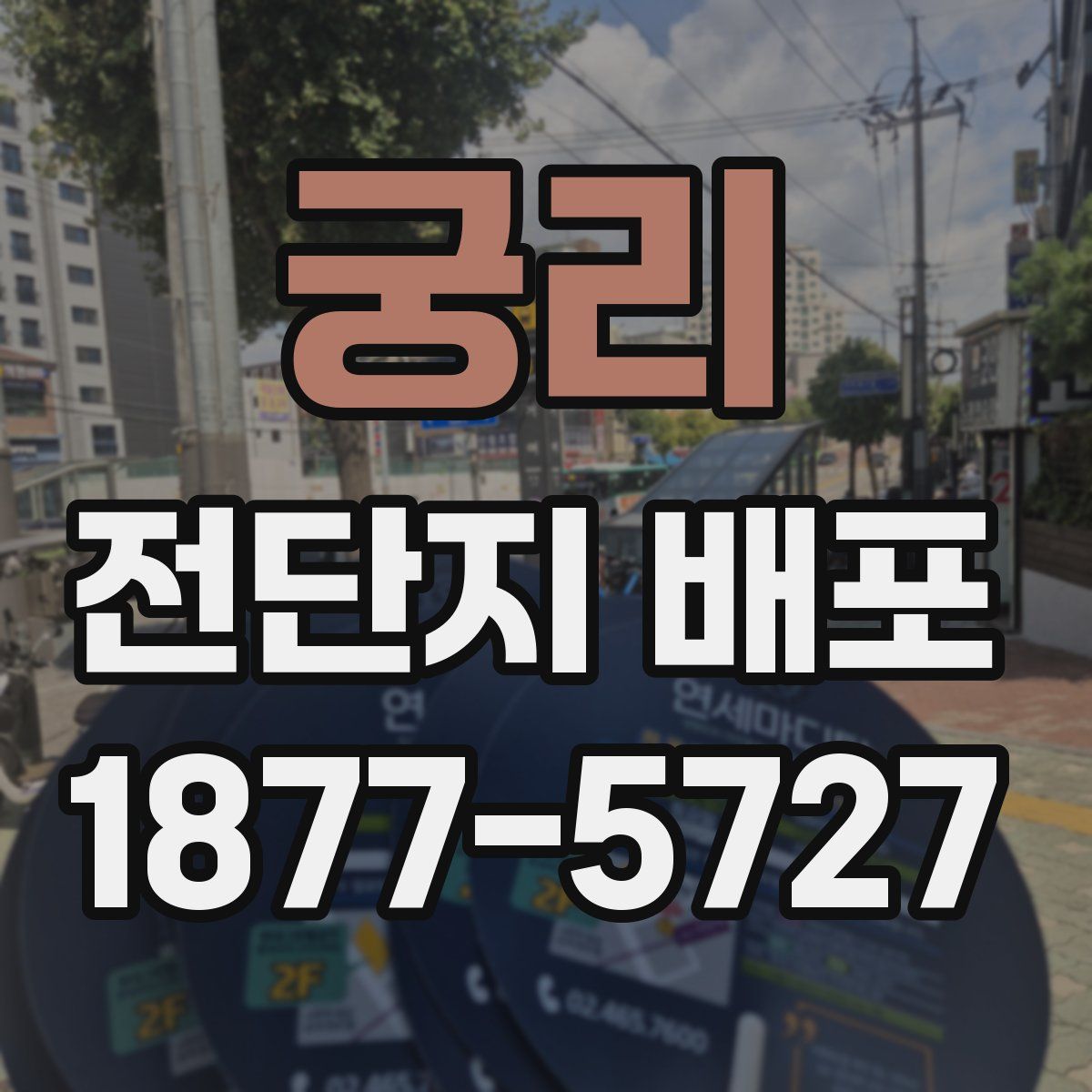 궁리 전단지 배포