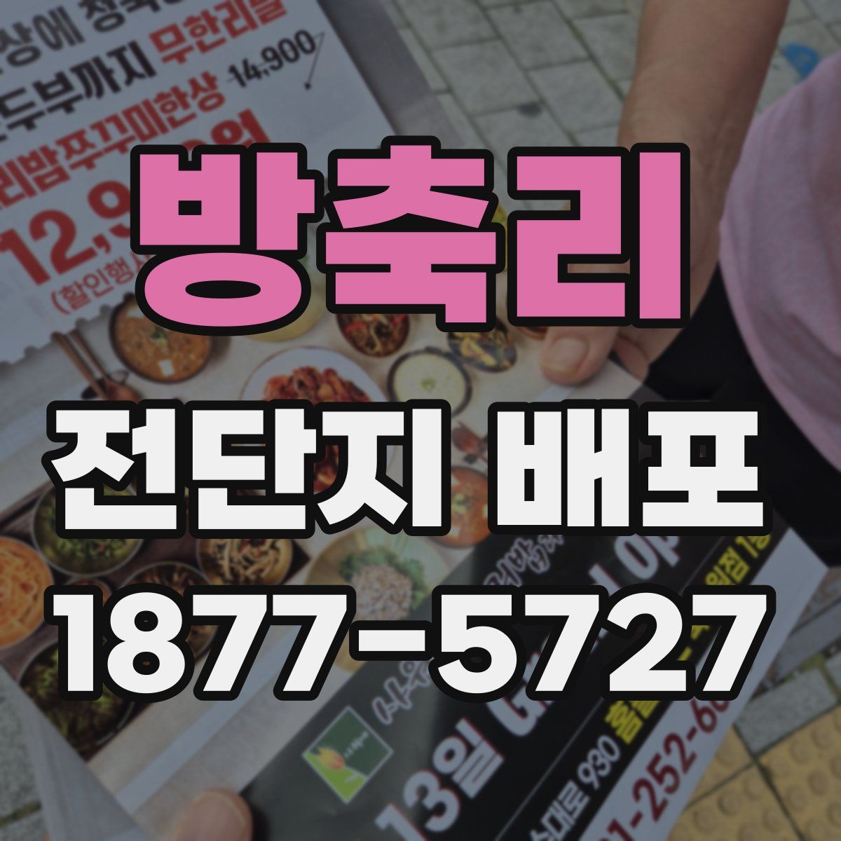 방축리 전단지 배포