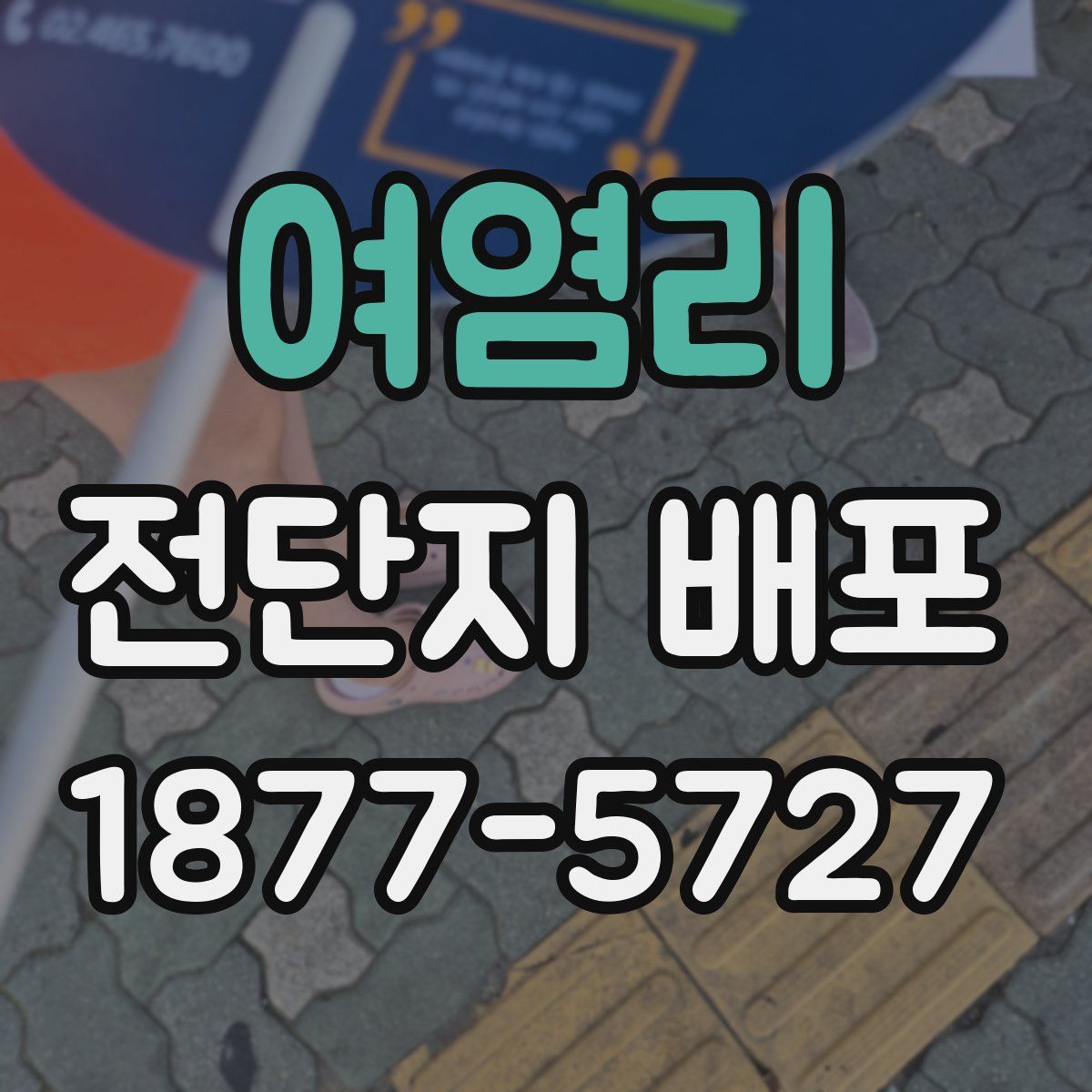 여염리 전단지 배포