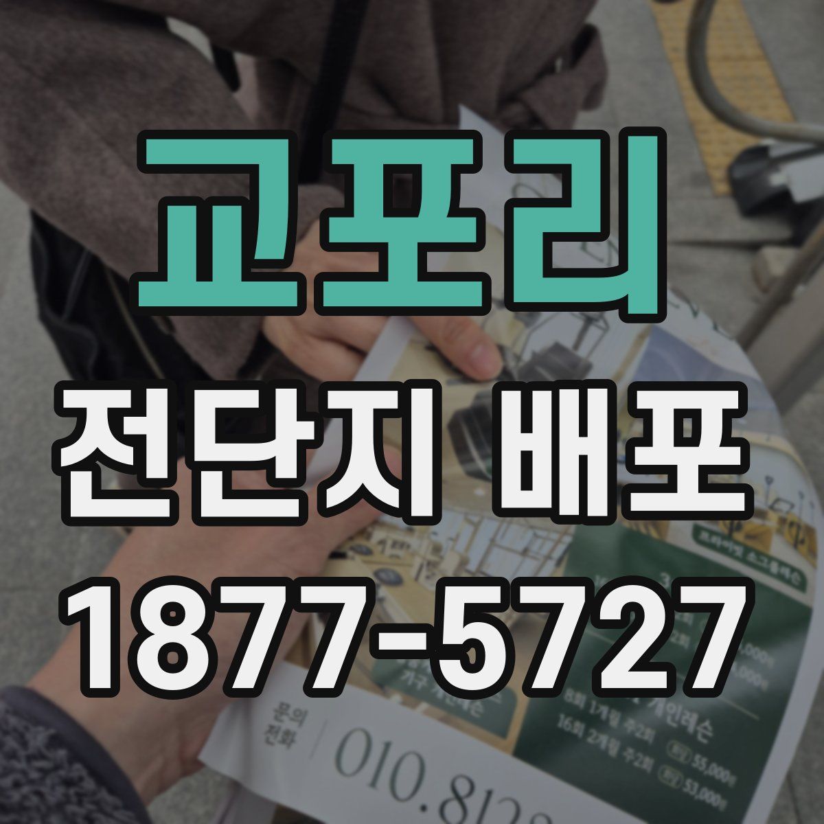 교포리 전단지 배포