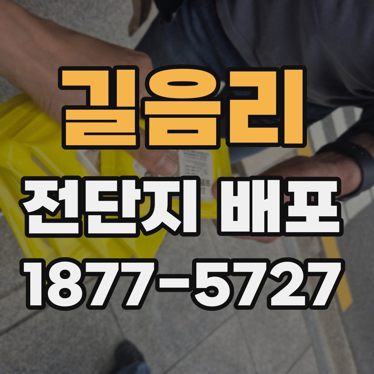 길음리 전단지 배포