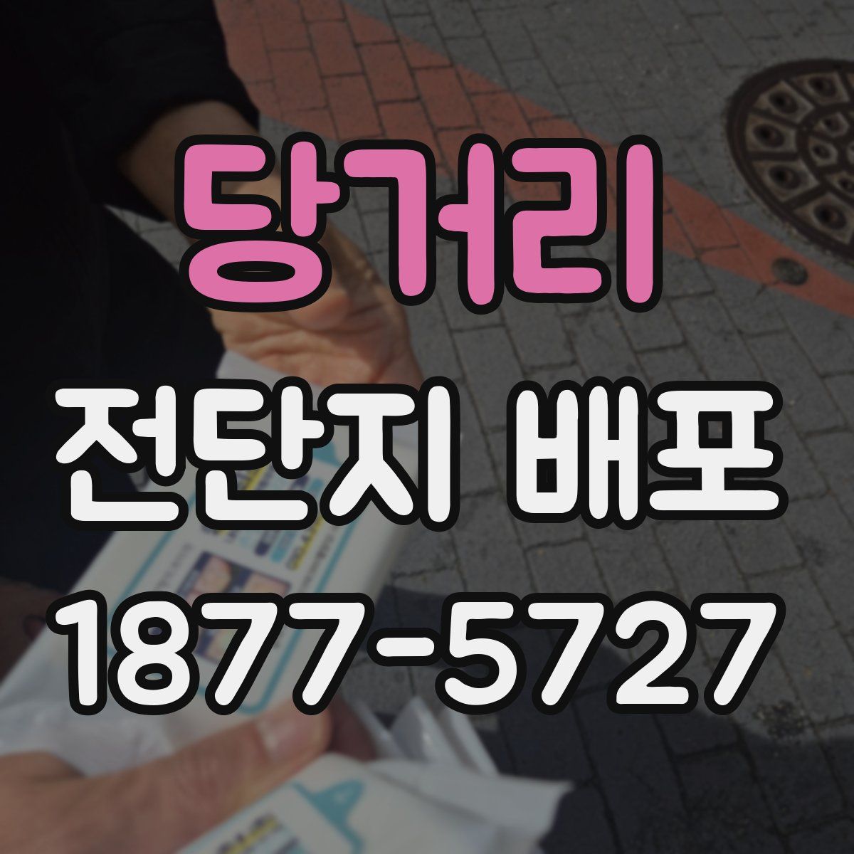 당거리 전단지 배포