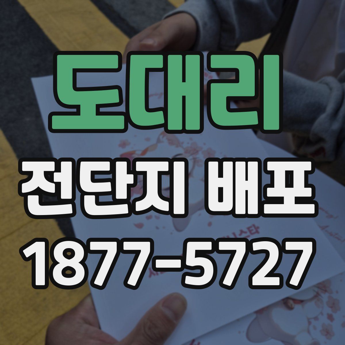 도대리 전단지 배포