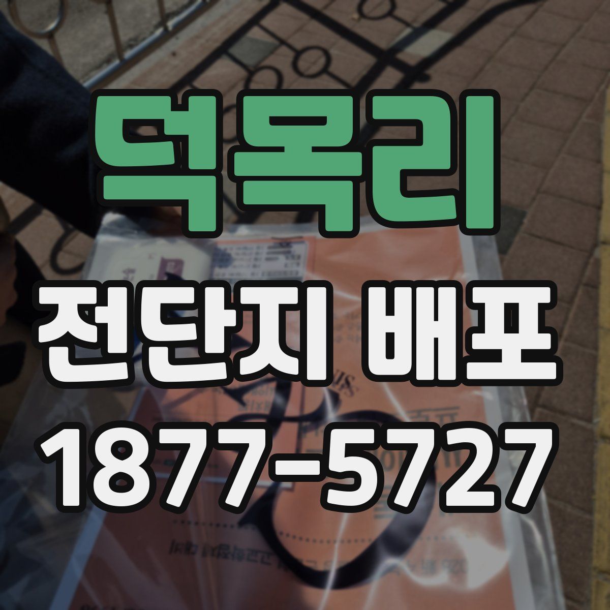 덕목리 전단지 배포