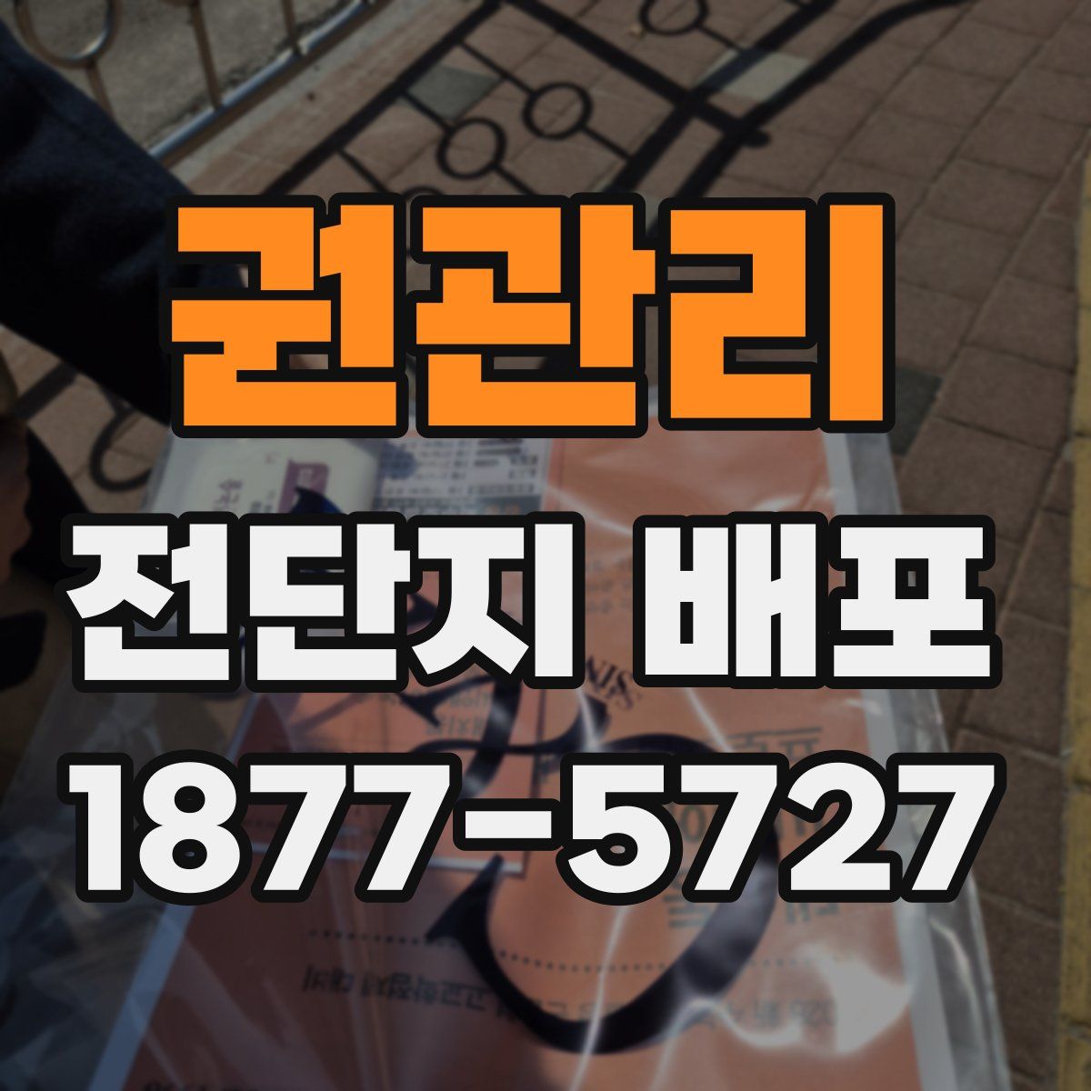권관리 전단지 배포