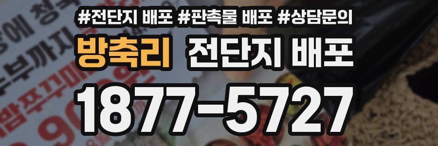 방축리 전단지 배포