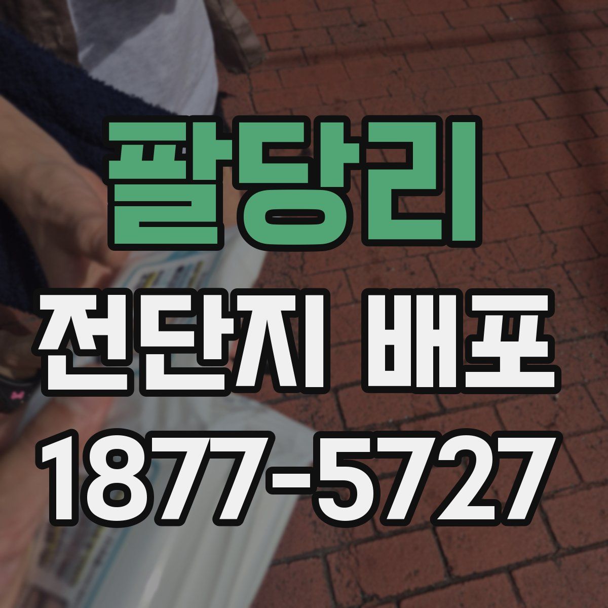 팔당리 전단지 배포