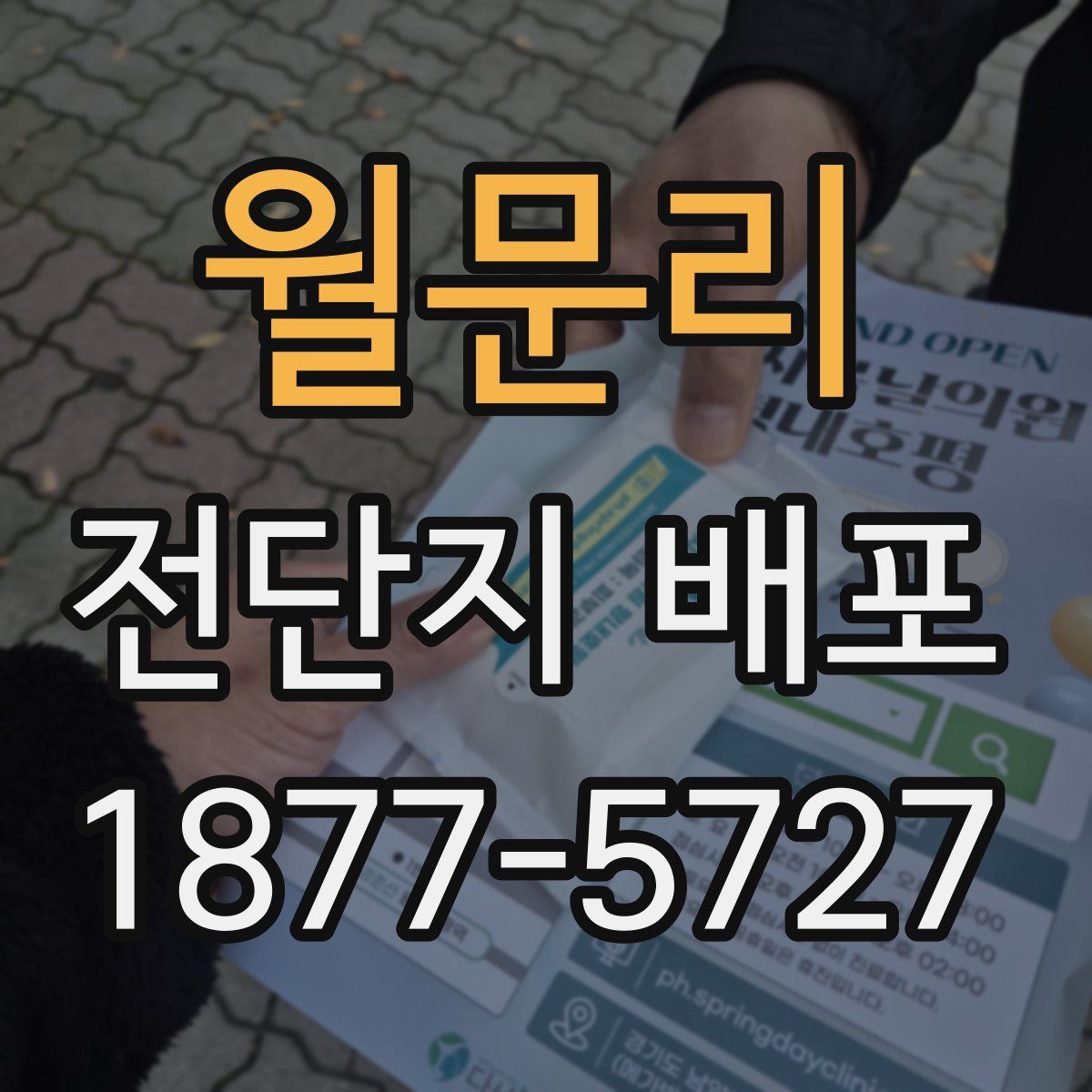 월문리 전단지 배포