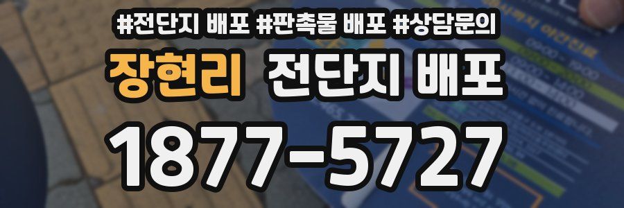 장현리 전단지 배포