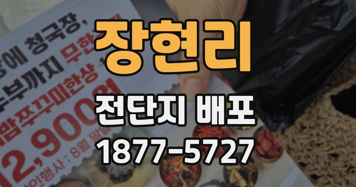 장현리 전단지 배포