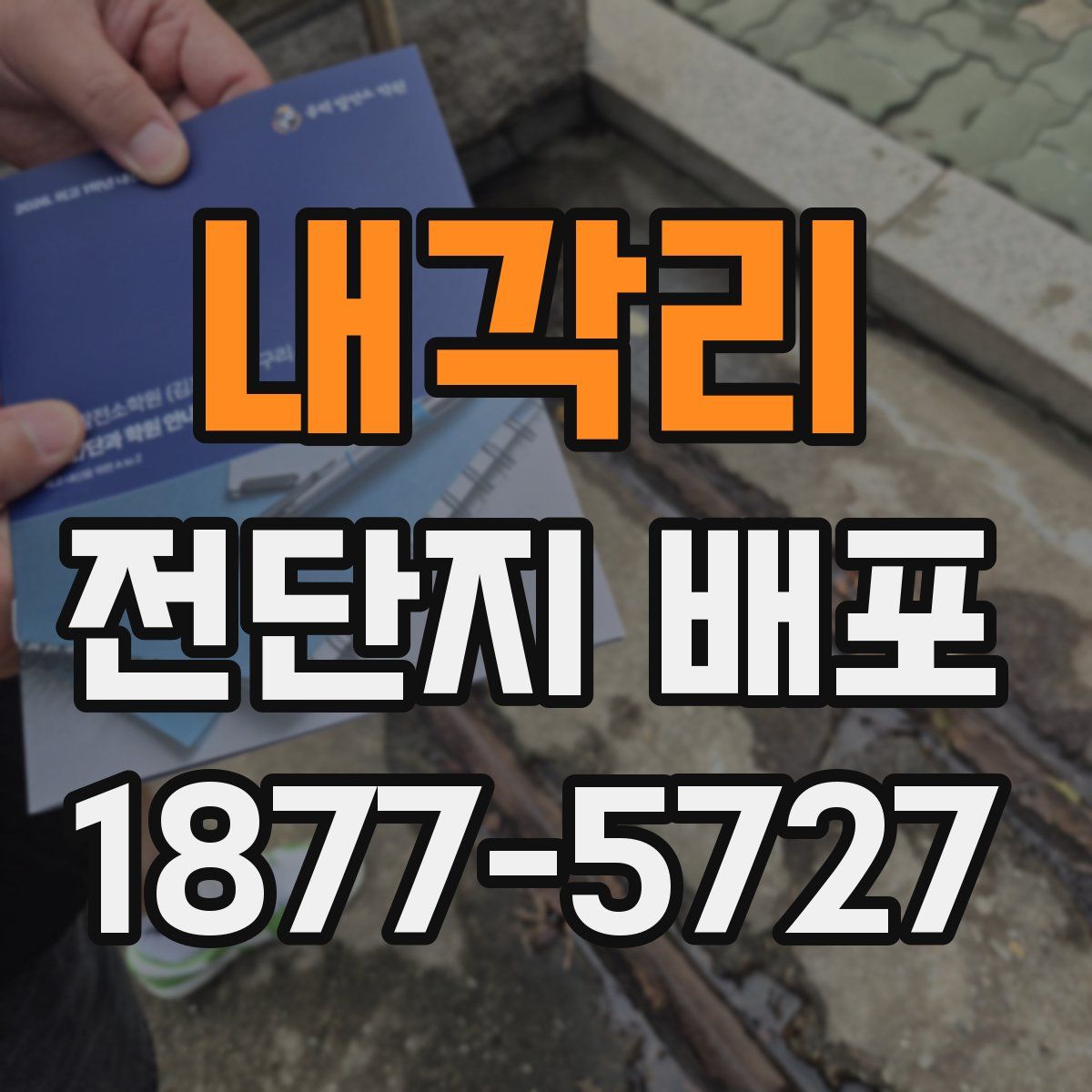 내각리 전단지 배포