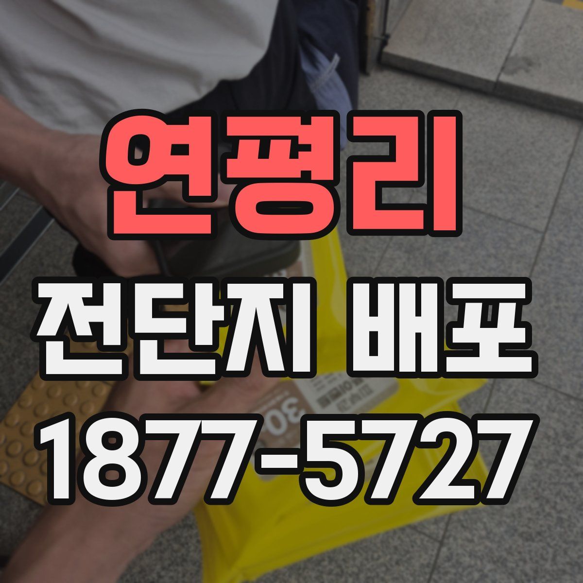 연평리 전단지 배포