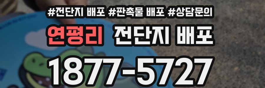 연평리 전단지 배포
