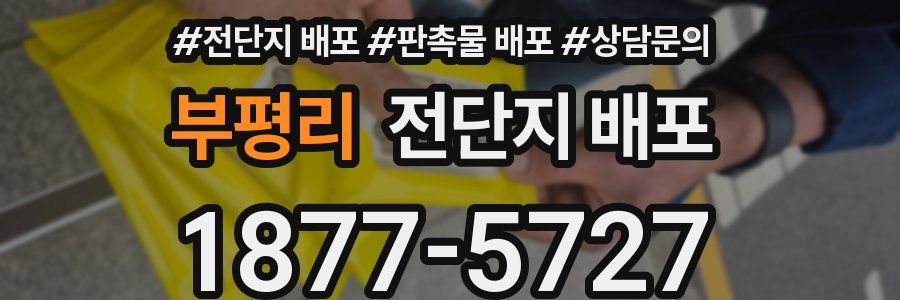 부평리 전단지 배포