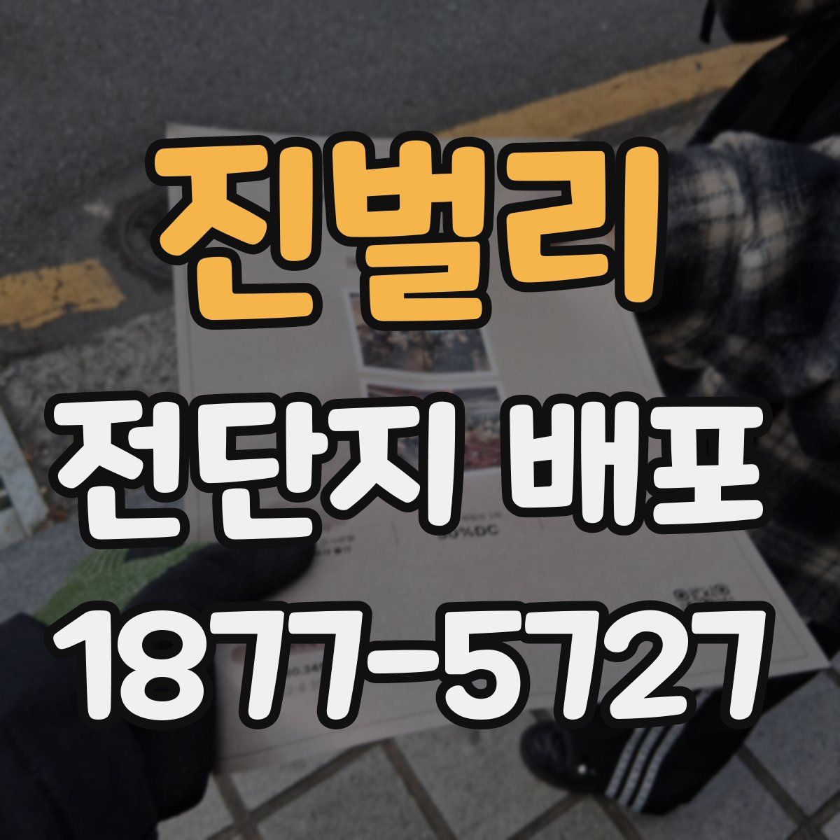 진벌리 전단지 배포