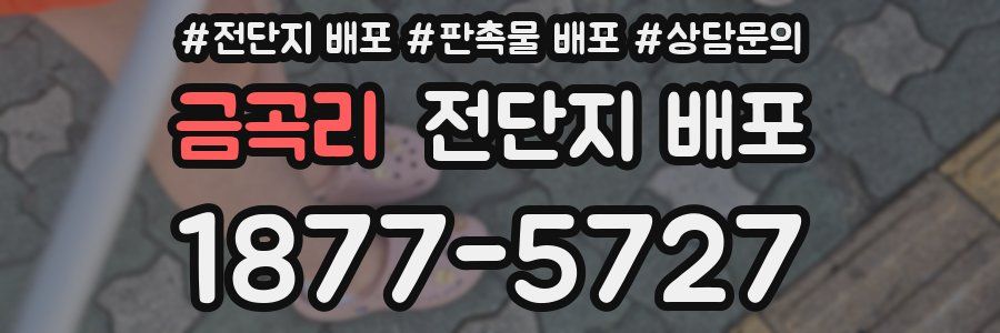 금곡리 전단지 배포