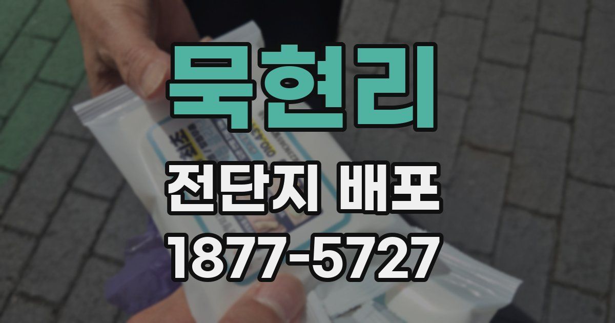 묵현리 전단지 배포