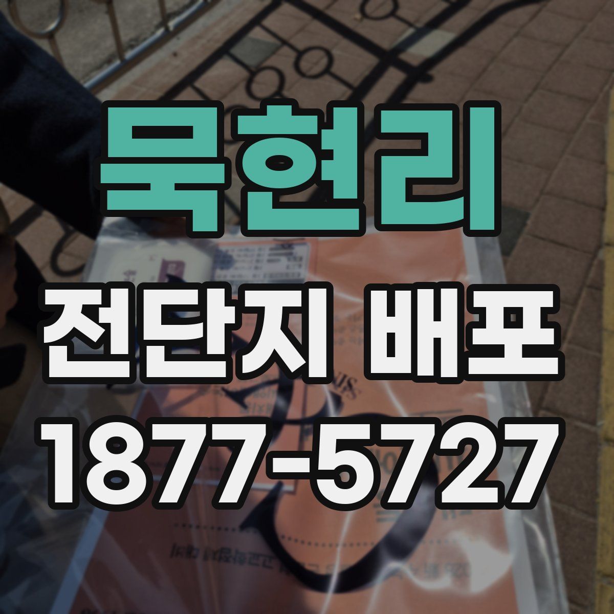 묵현리 전단지 배포