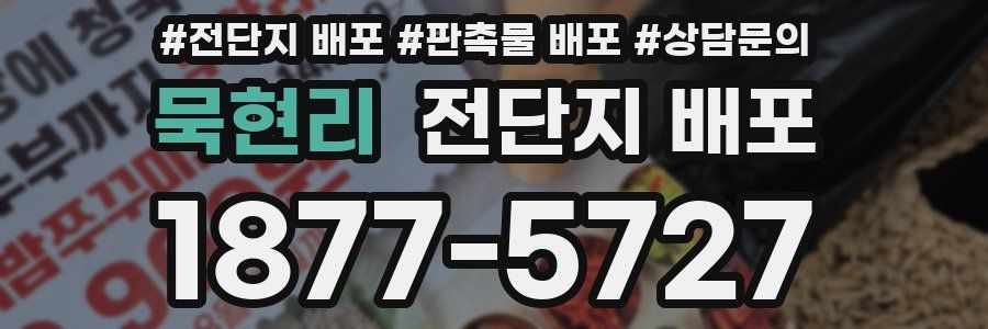 묵현리 전단지 배포