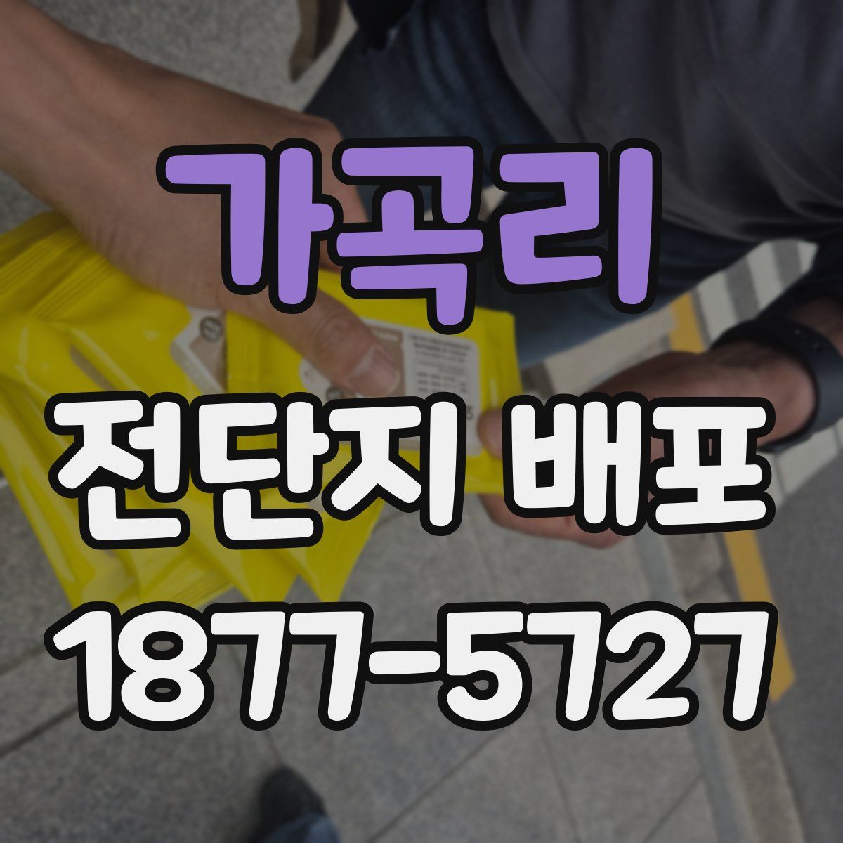 가곡리 전단지 배포
