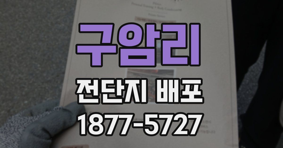 구암리 전단지 배포