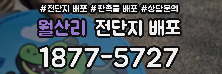 월산리 전단지 배포