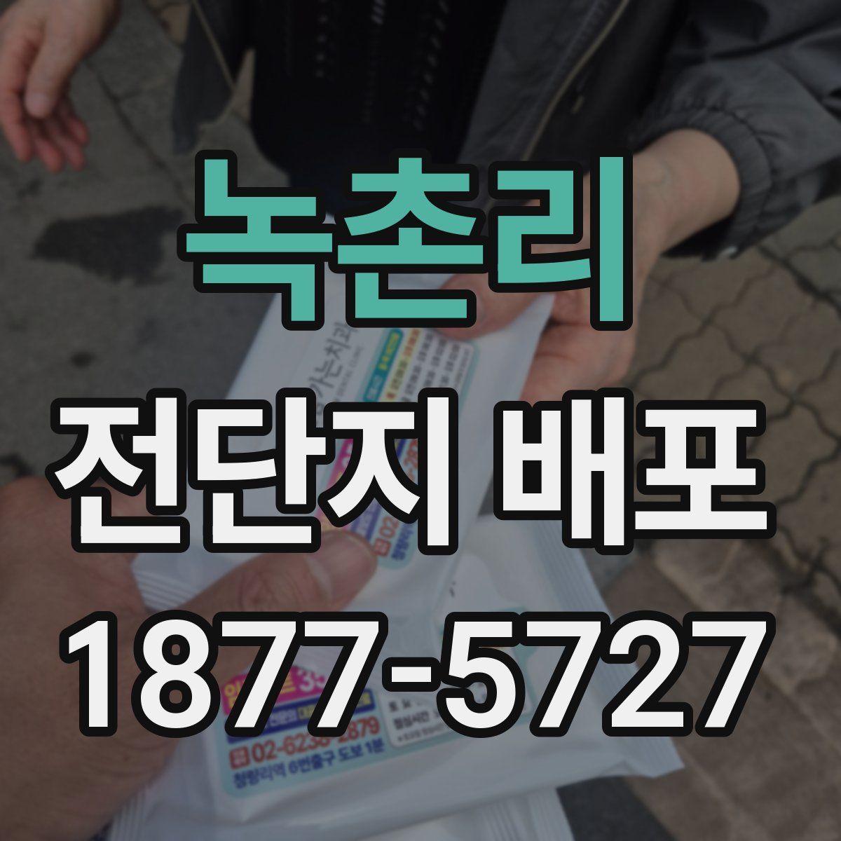 녹촌리 전단지 배포