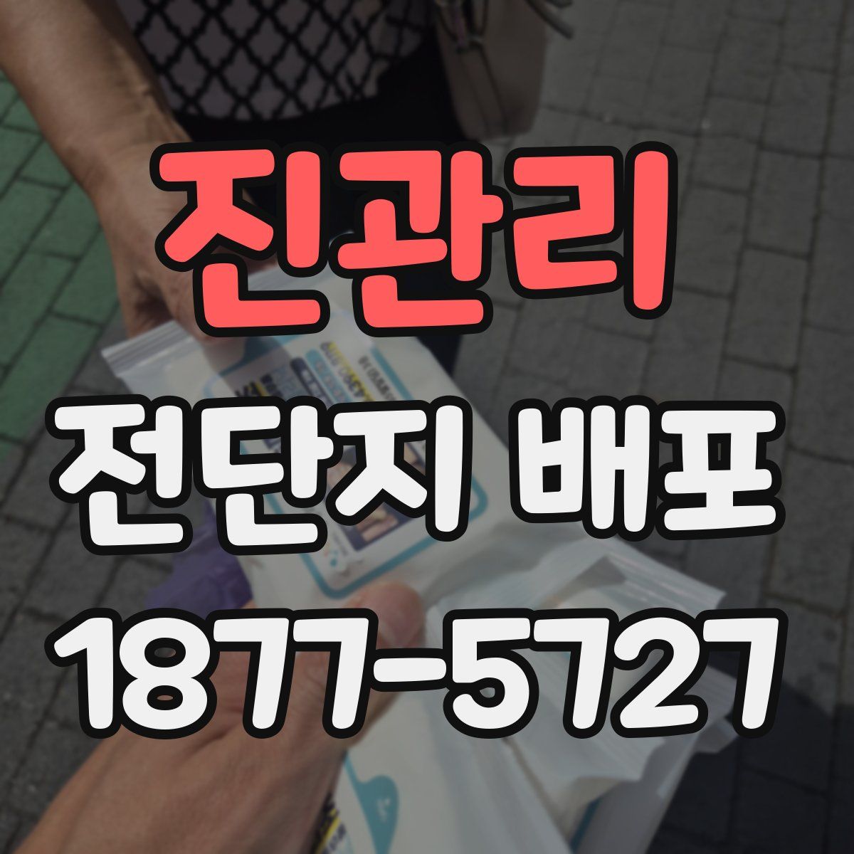 진관리 전단지 배포