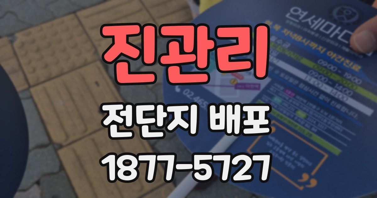 진관리 전단지 배포