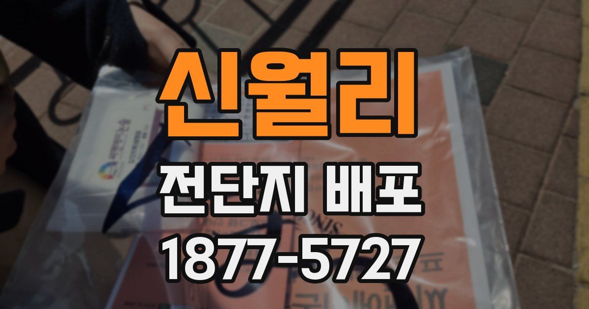 신월리 전단지 배포