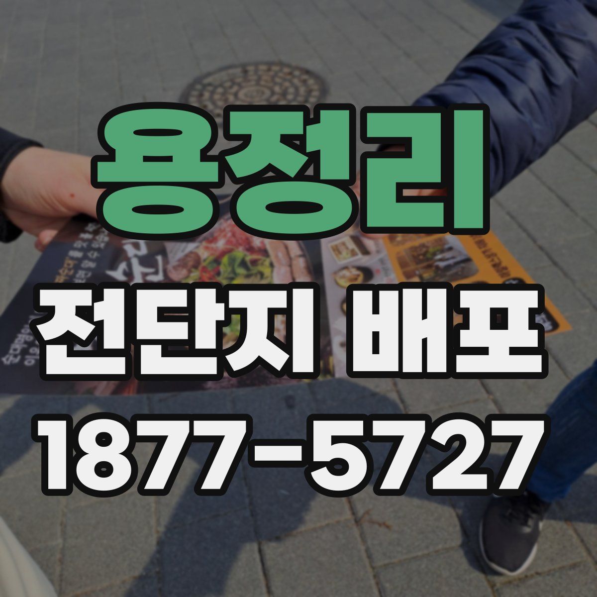 용정리 전단지 배포
