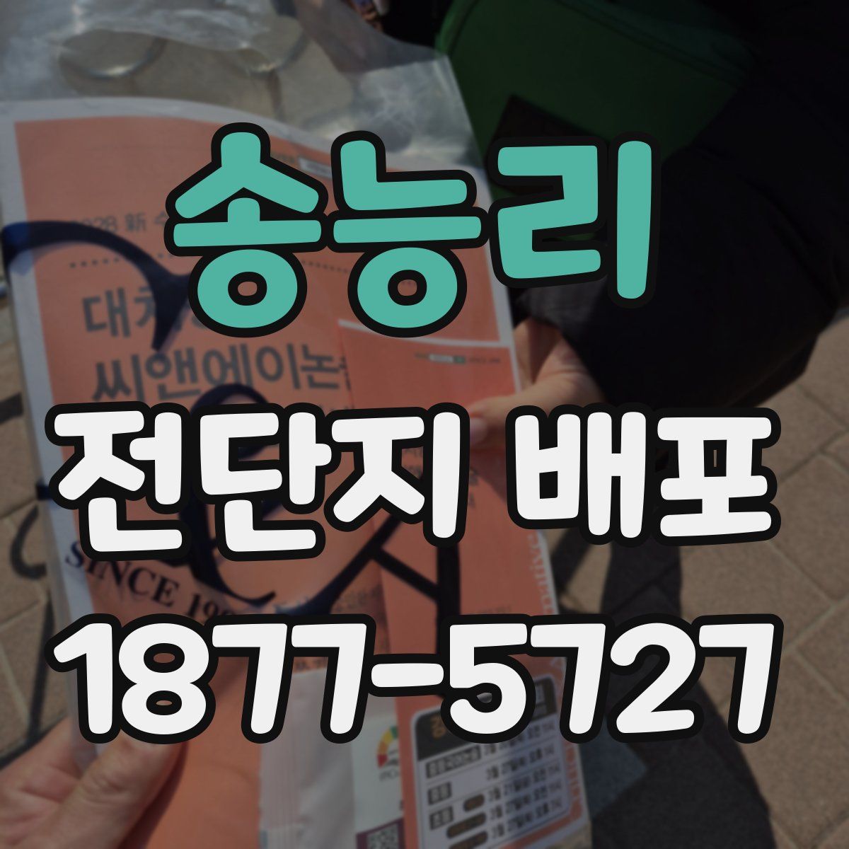 송능리 전단지 배포
