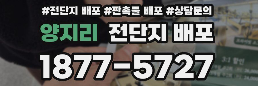 양지리 전단지 배포