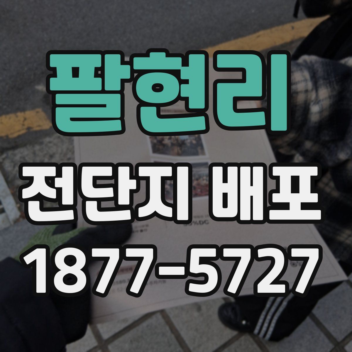 팔현리 전단지 배포