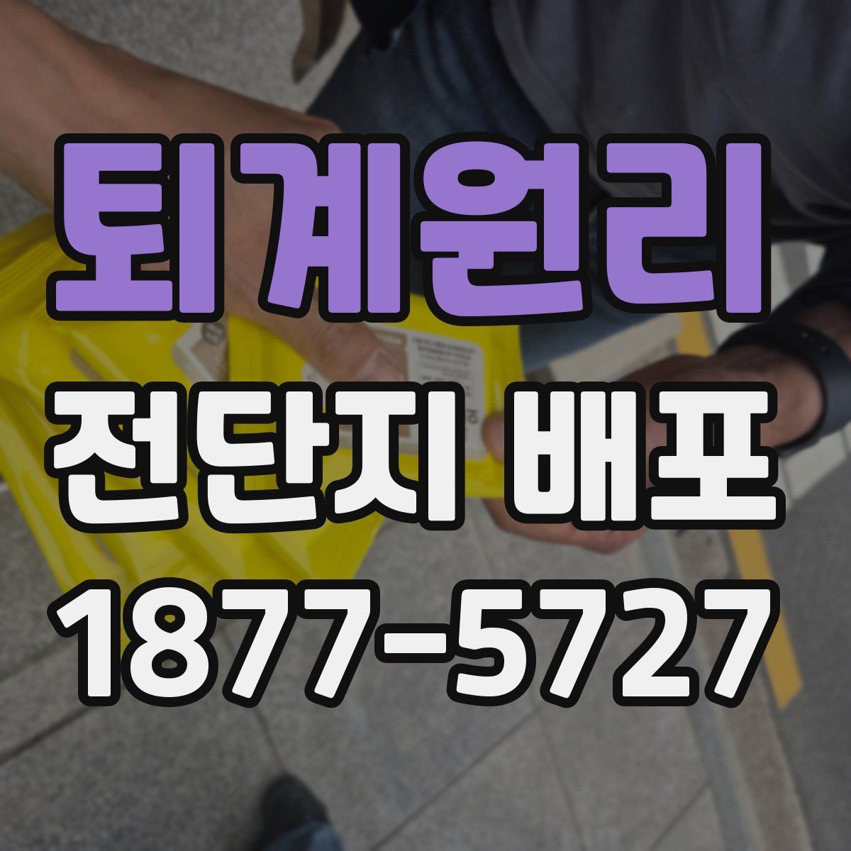 퇴계원리 전단지 배포
