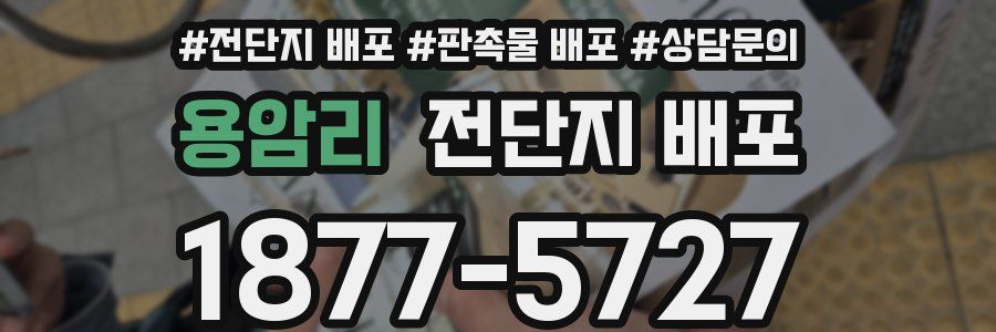 용암리 전단지 배포