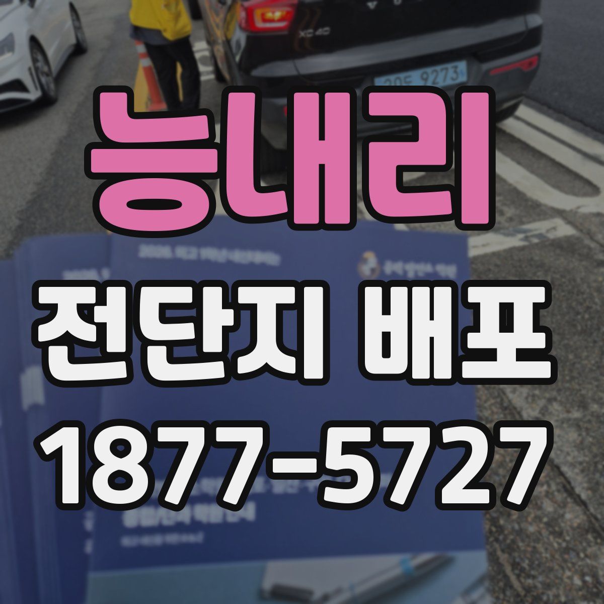 능내리 전단지 배포