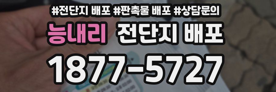 능내리 전단지 배포