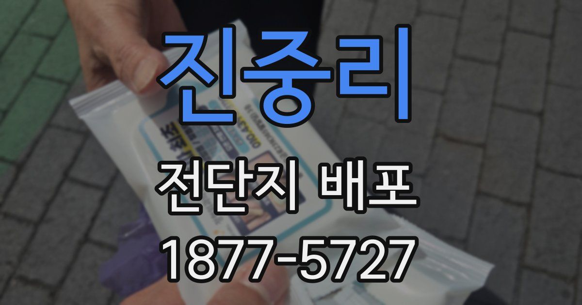 진중리 전단지 배포