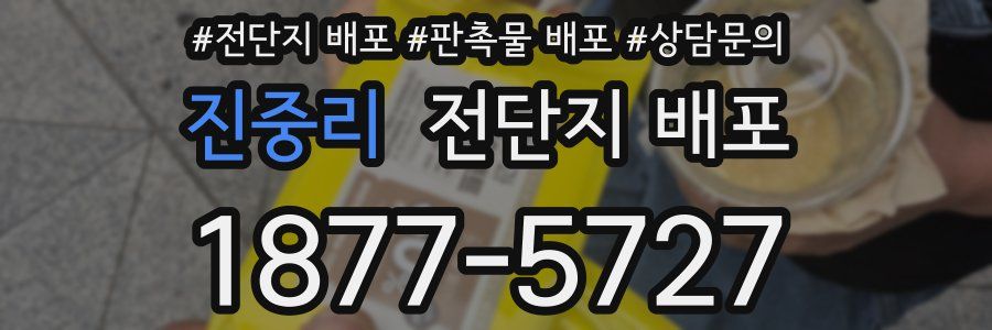 진중리 전단지 배포