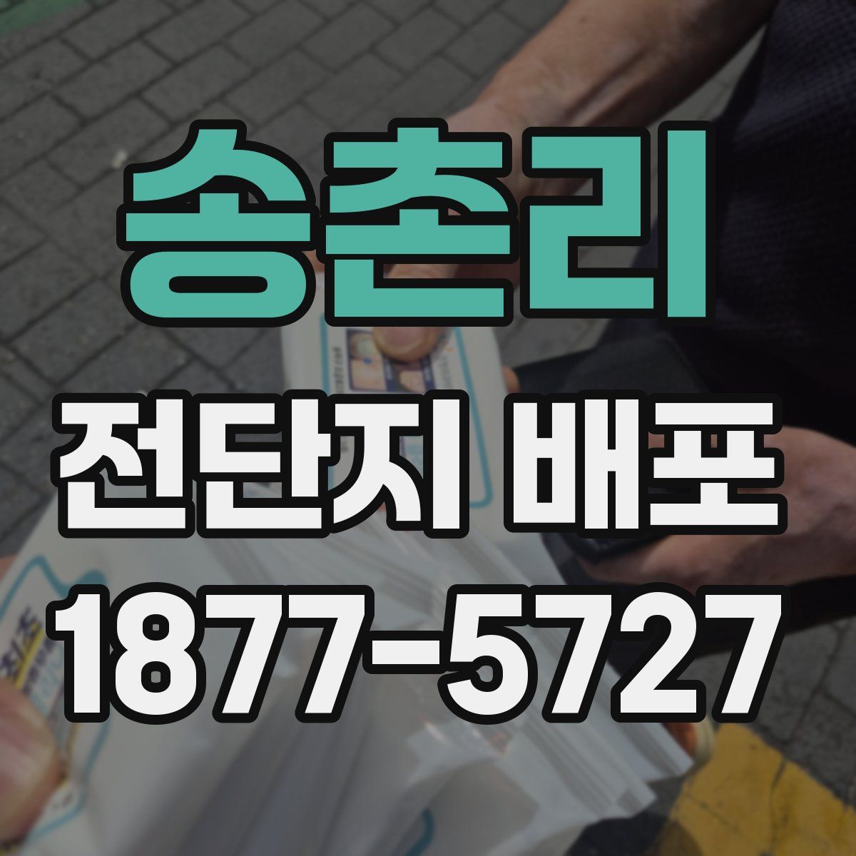 송촌리 전단지 배포